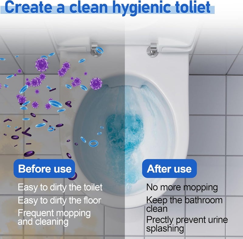 Pulems Toilet Splash Guard for Directs Urine Home Care Disability Elevated Training,Portable Restroom Pee Guard for Prevents Kids and Adult from Peeing Splash,Fits Most Toilet Seats - Image 3
